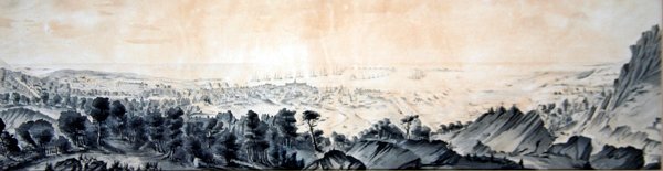 Pohled z Roule Mountain, Cherbourg od Theodore Achille Dumoncel