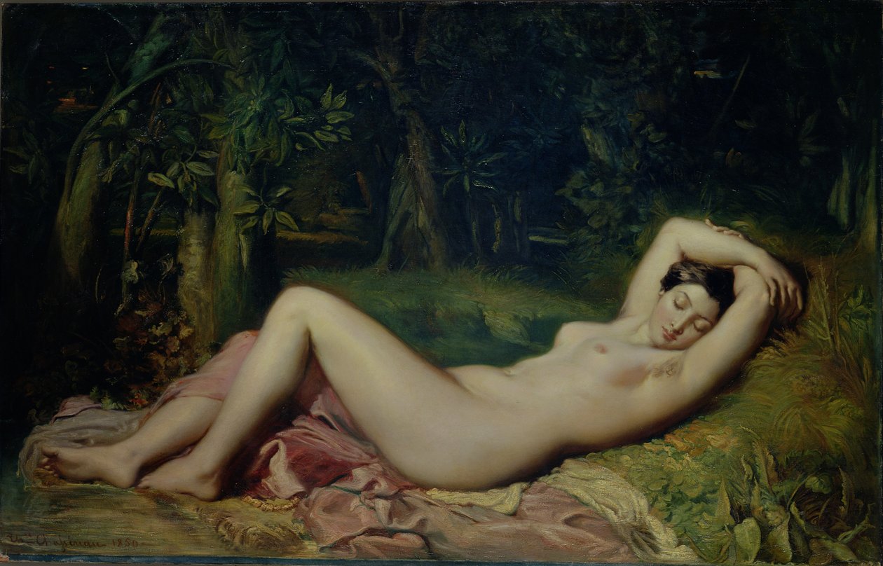 Spící nymfa, 1850 od Théodore Chassériau