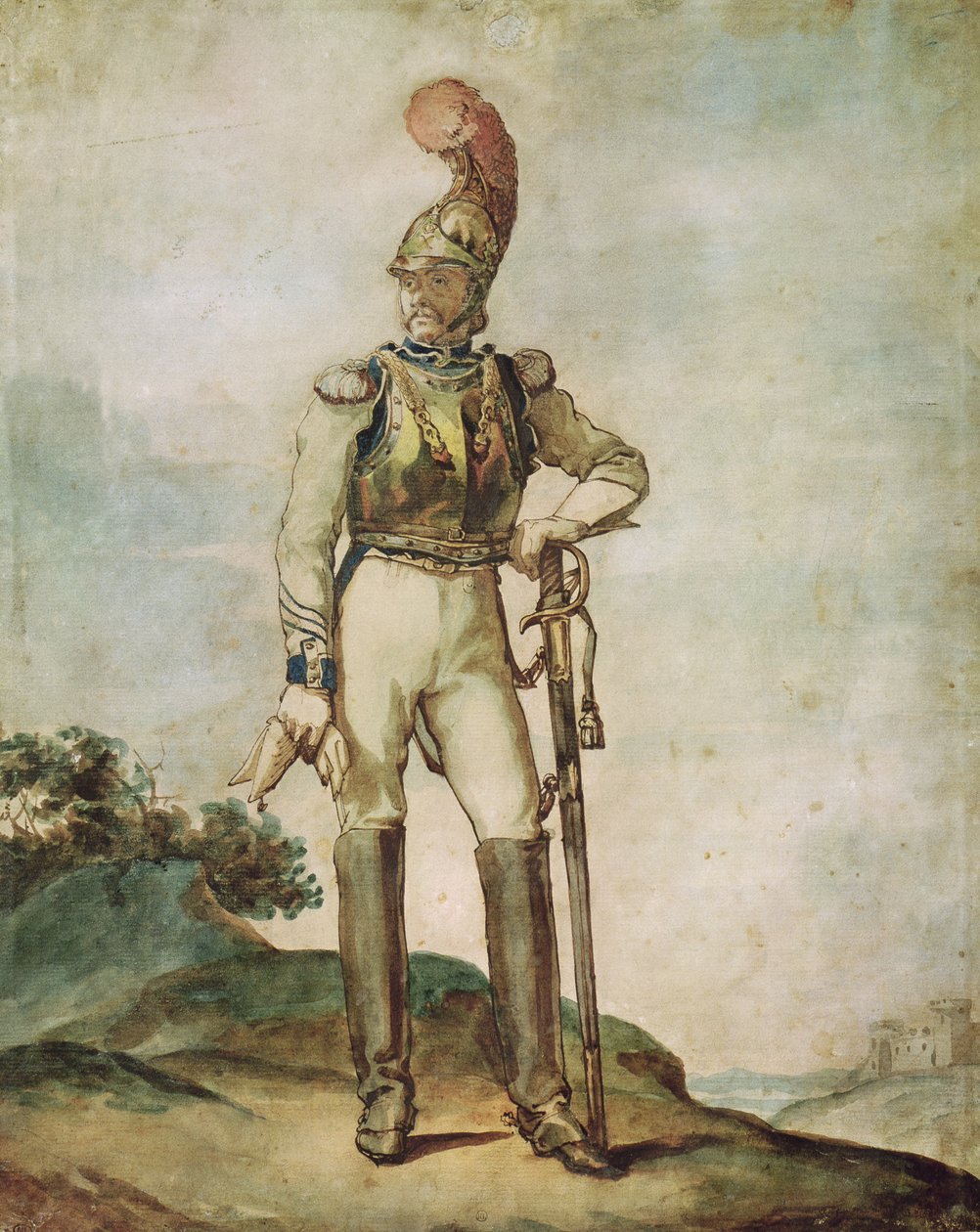 Cuirassier od Theodore Gericault