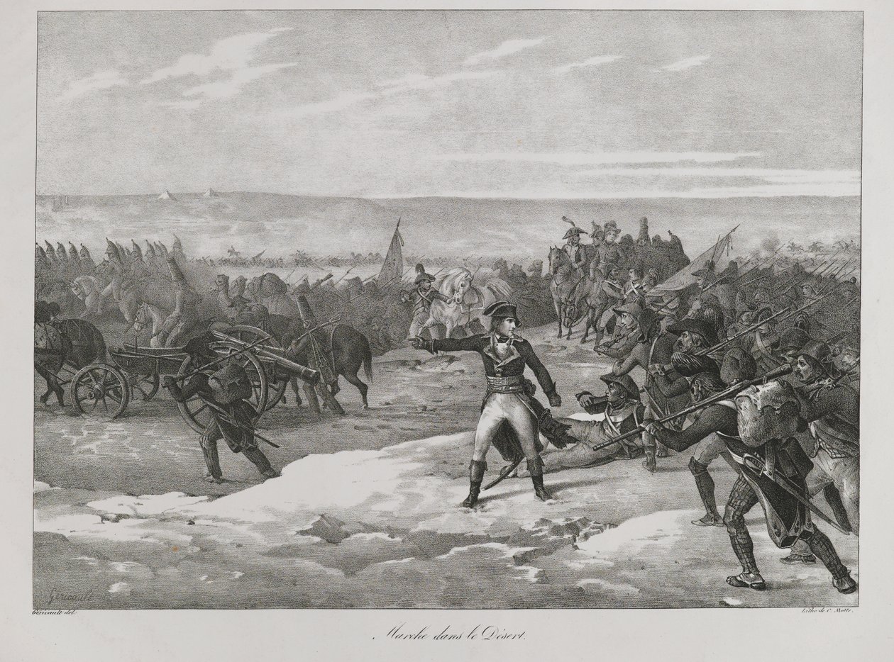 Pochod v poušti, 1823 od Theodore Gericault