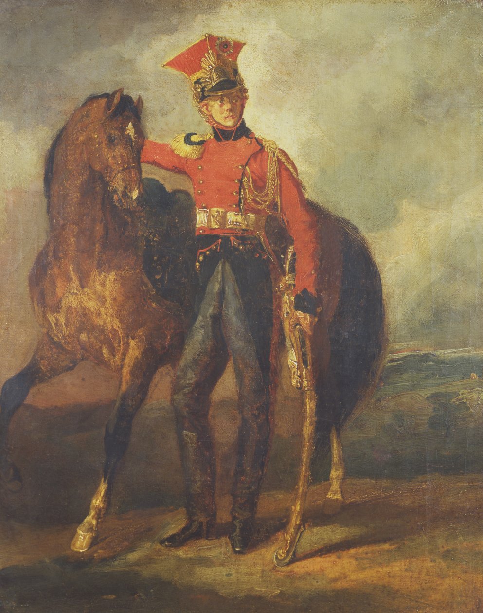 Rudý kopiník z Imperiální gardy od Theodore Gericault