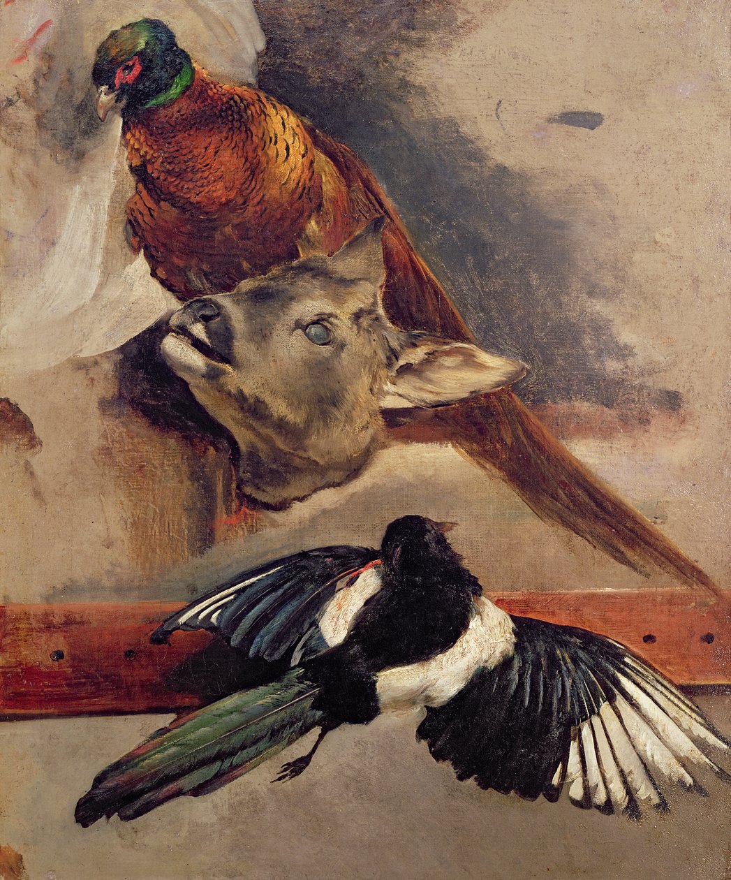 Zátiší hry, kolem 1812-16 od Theodore Gericault