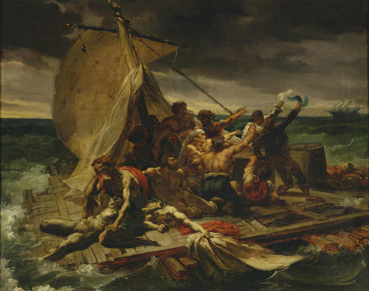 Studie pro Vor Medúzy od Theodore Gericault
