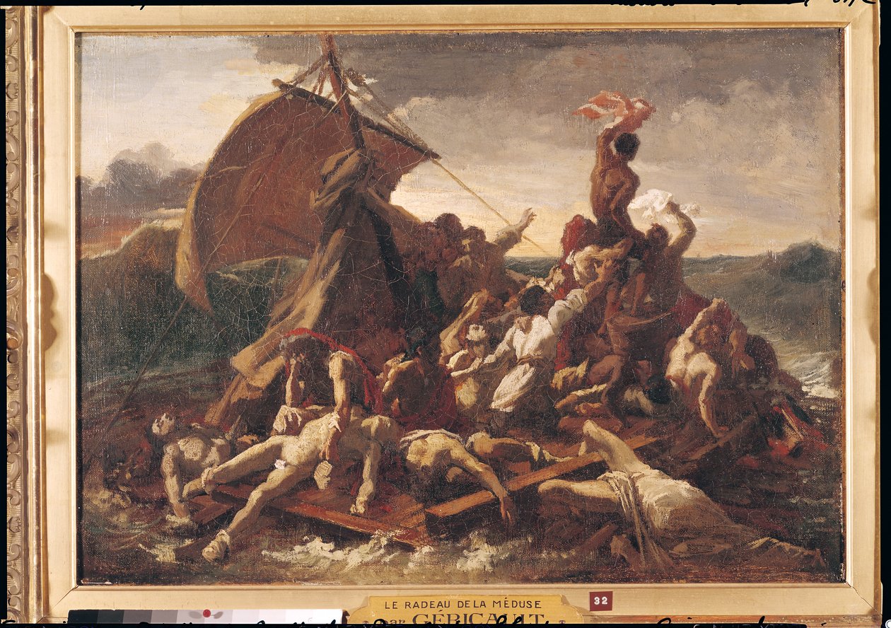 Studie k voru Medúzy, 1819 od Theodore Gericault