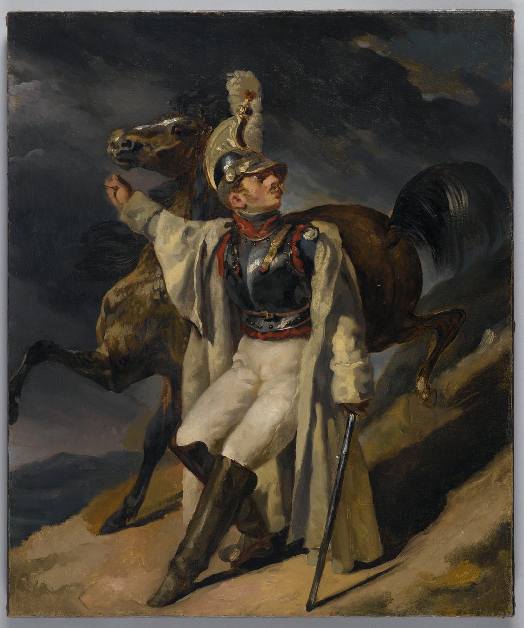 Studie pro The Wounded Cuirassier, 1814 (viz také 60407) od Theodore Gericault