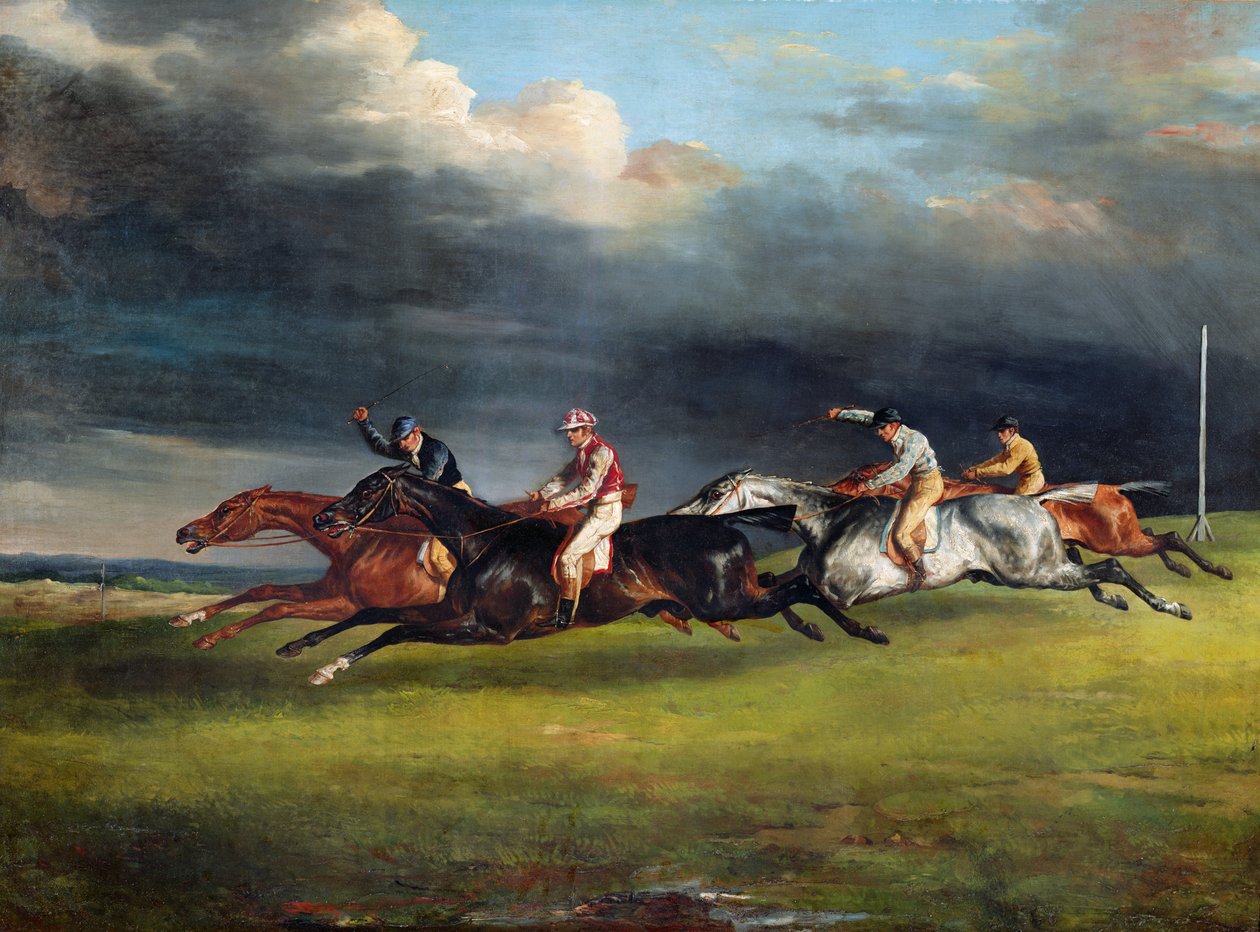 Epsomské derby, 1821 od Theodore Gericault