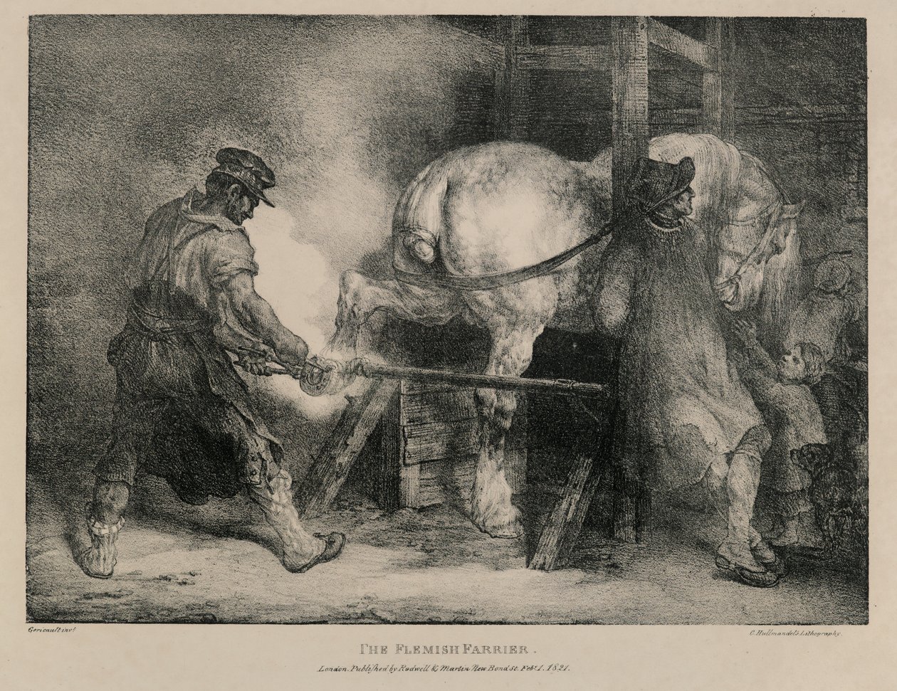 Vlámský podkovář od Theodore Gericault