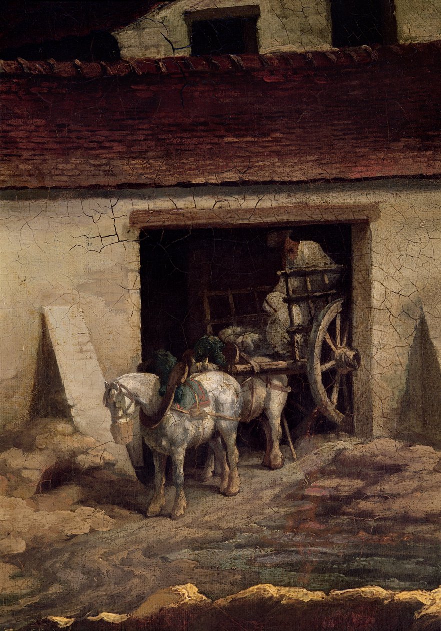 Pec u sádrových závodů (detail) od Theodore Gericault