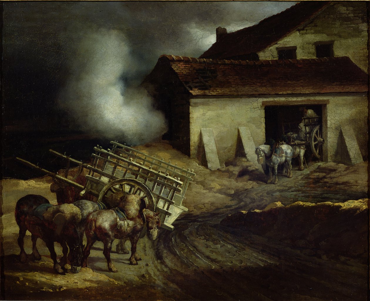 Pec u sádrových závodů od Theodore Gericault