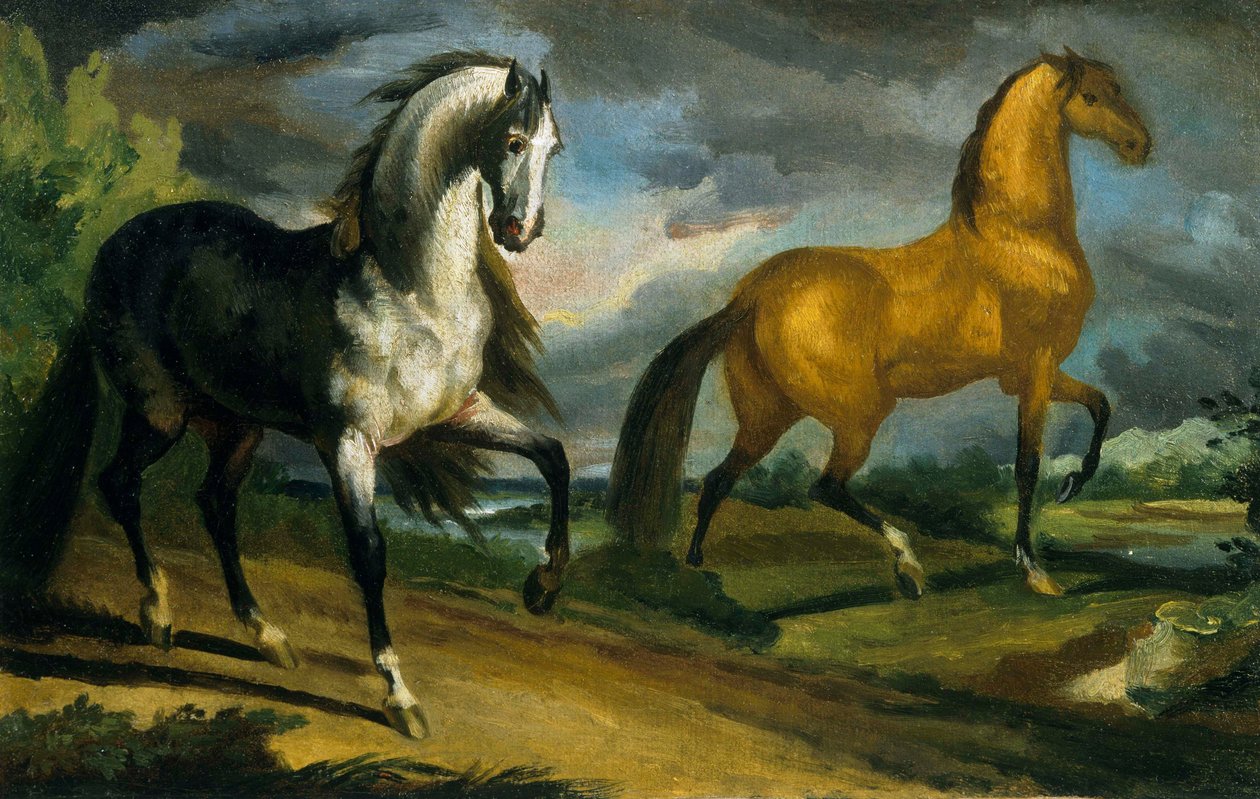 Dva koně od Theodore Gericault