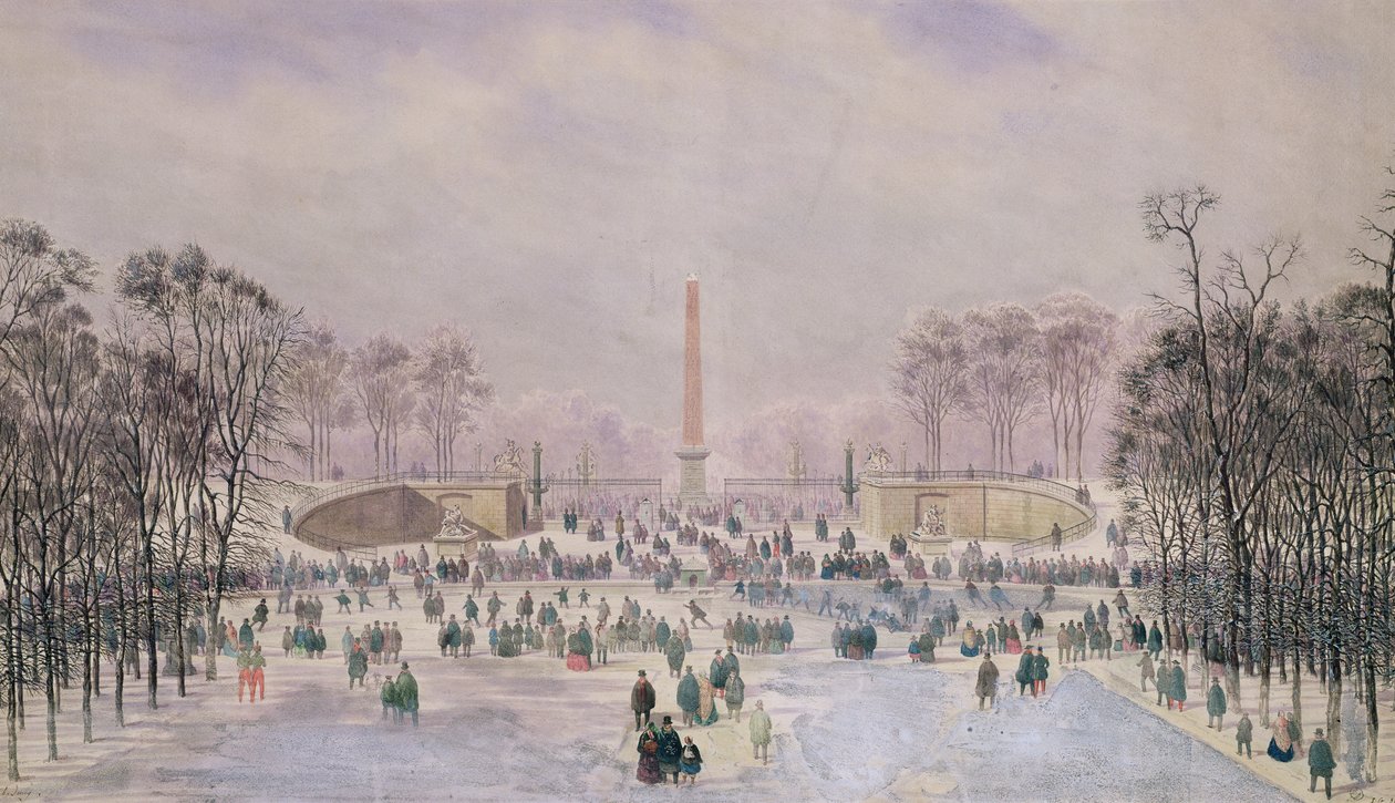 Bruslení v Tuileries, kolem roku 1865 od Theodore Jung
