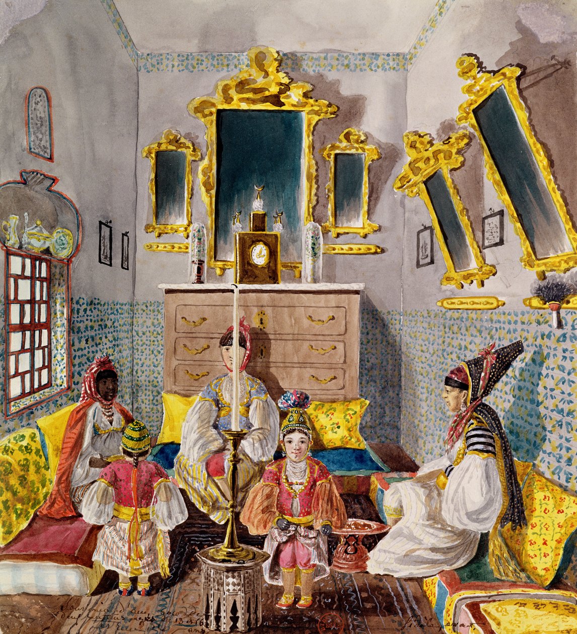 Alžírský vnitrozemí, kolem roku 1835 od Theodore Leblanc