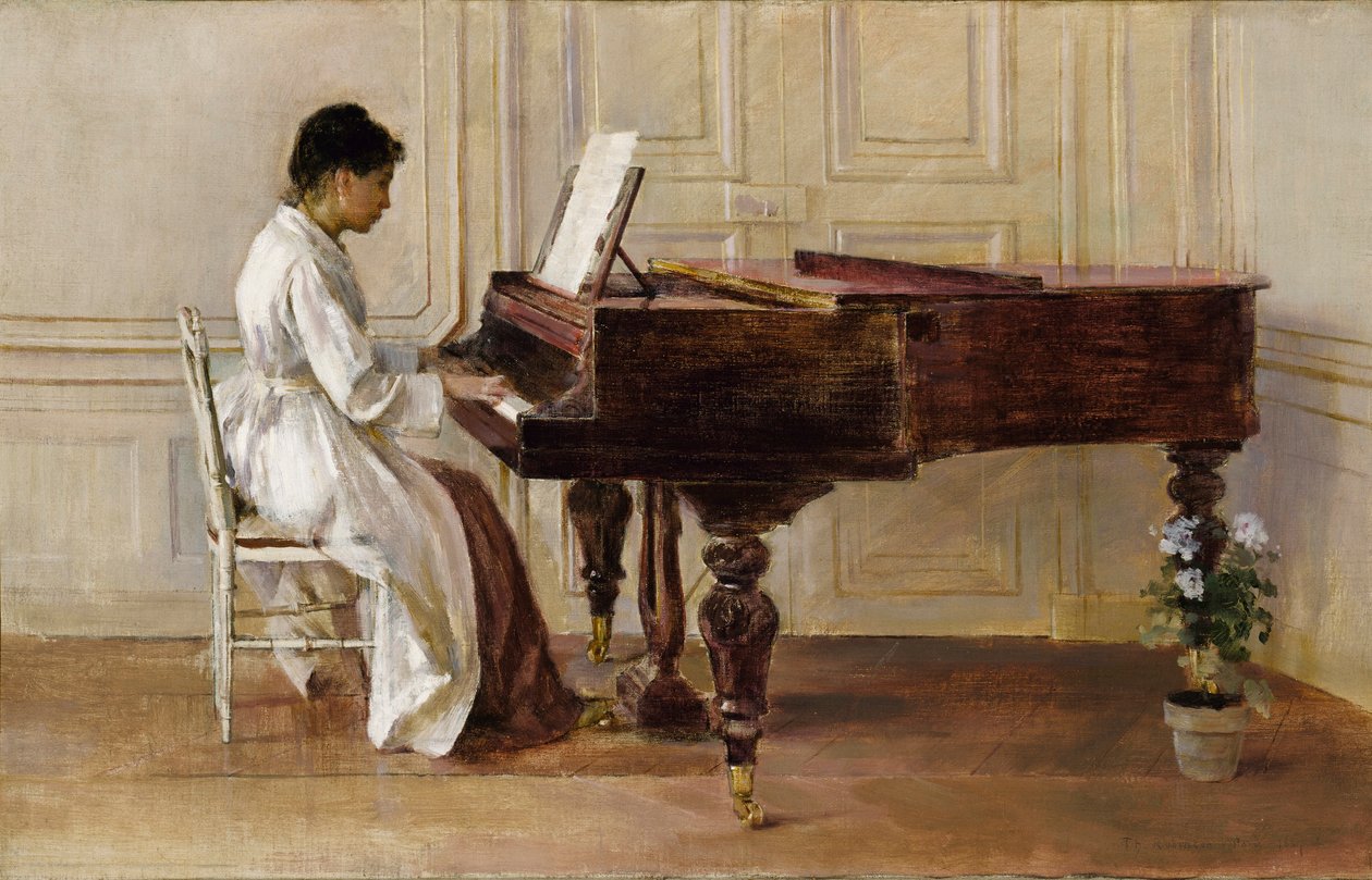 U klavíru, 1887 od Theodore Robinson