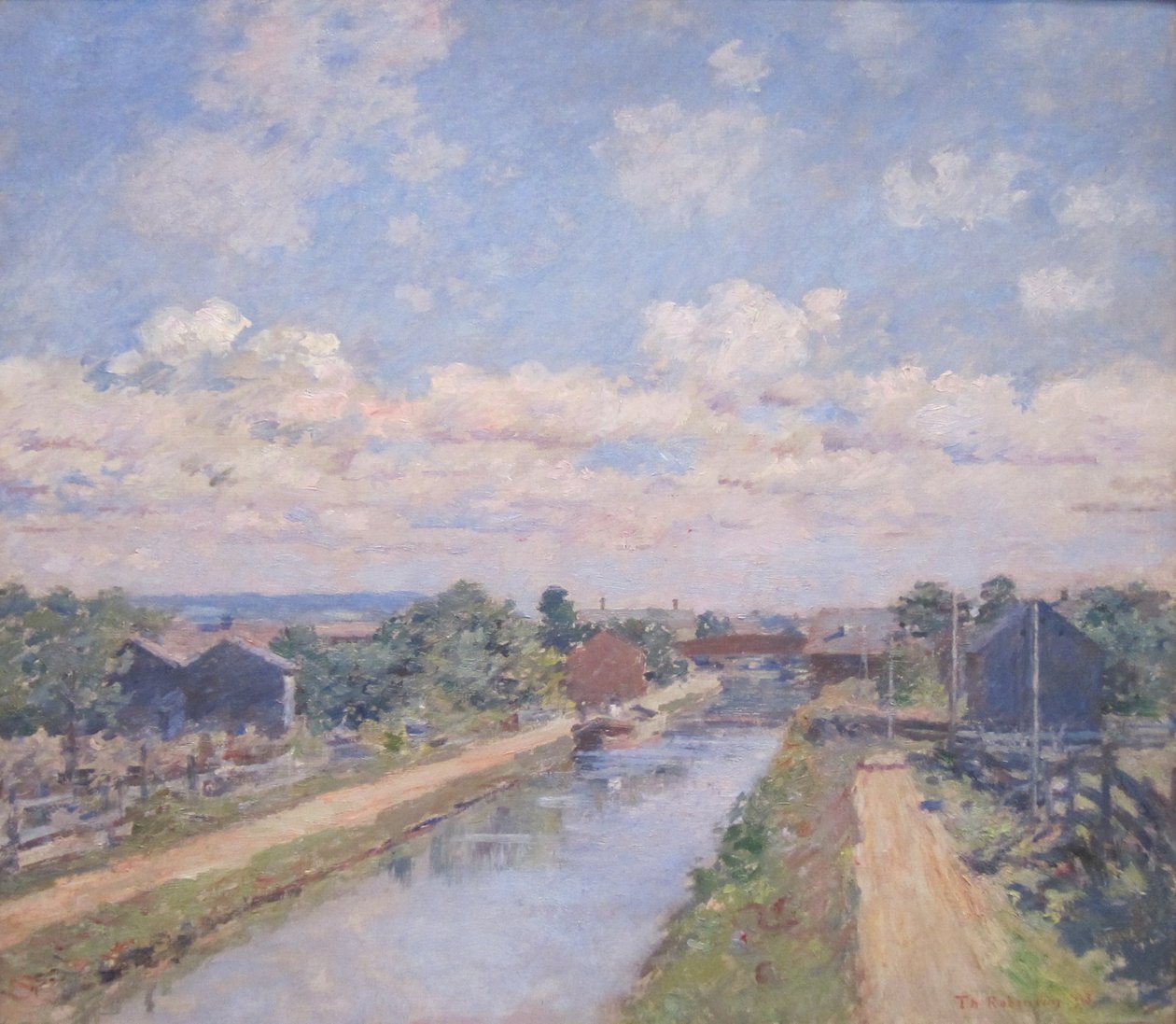 Port Ben, Delaware a Hudsonův kanál od Theodore Robinson