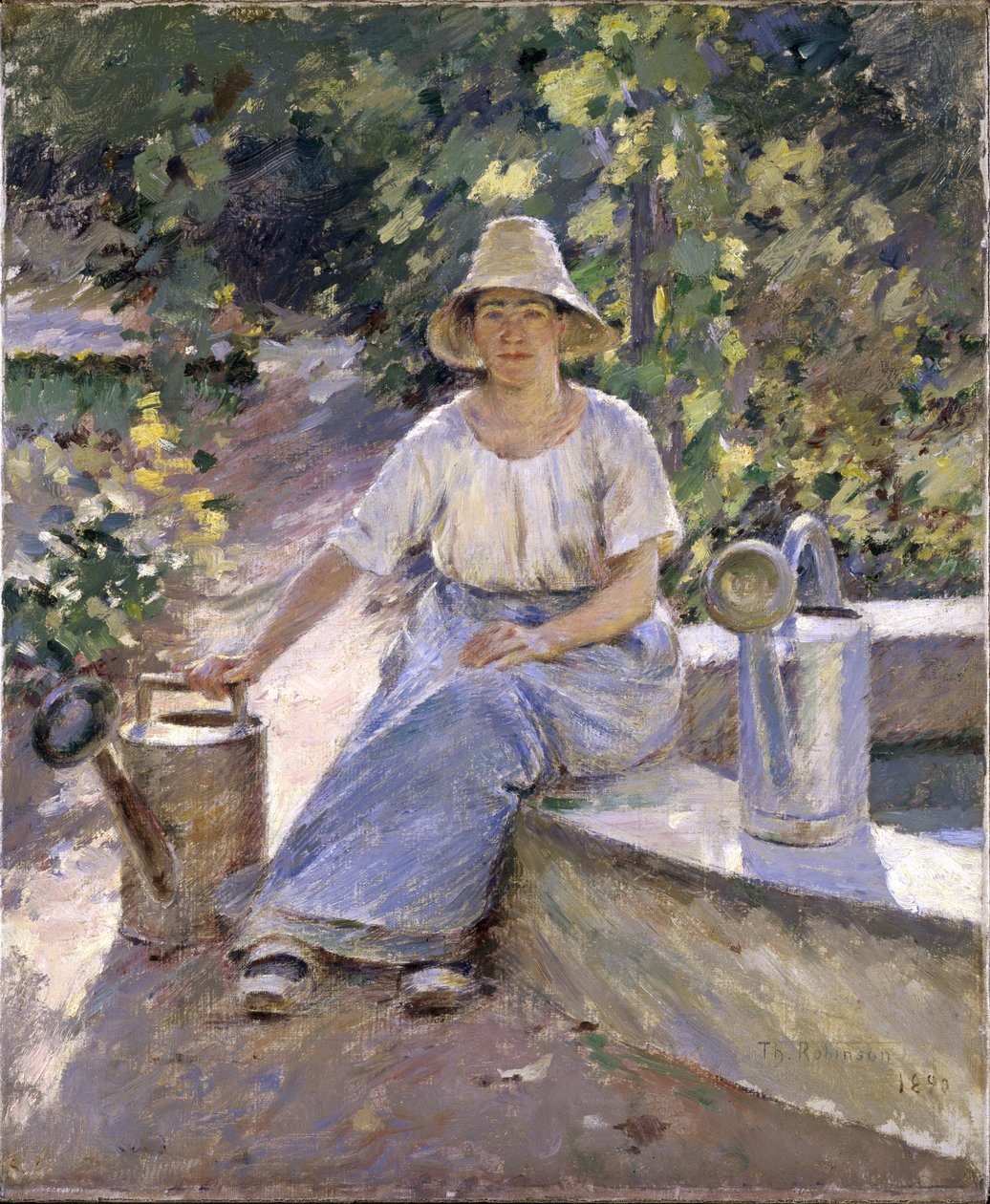 Hrnce na zalévání, 1890 od Theodore Robinson