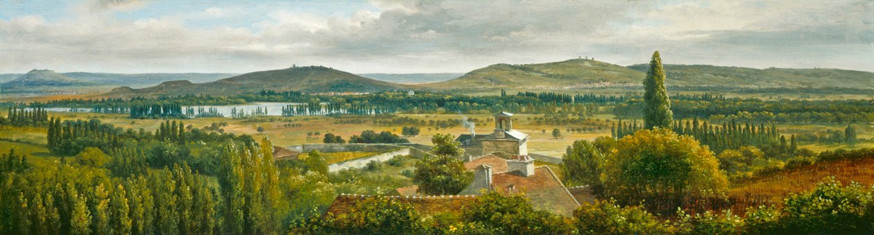 Panoramatický výhled na Ile-de-France, c. 1830 od Pierre Etienne Theodore Rousseau