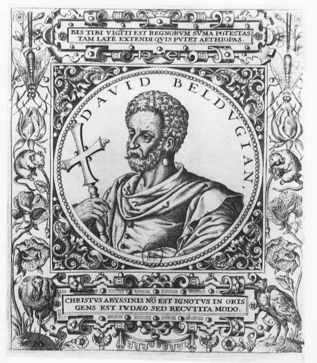 David Beldugian, císař Habešský od Theodore de Bry
