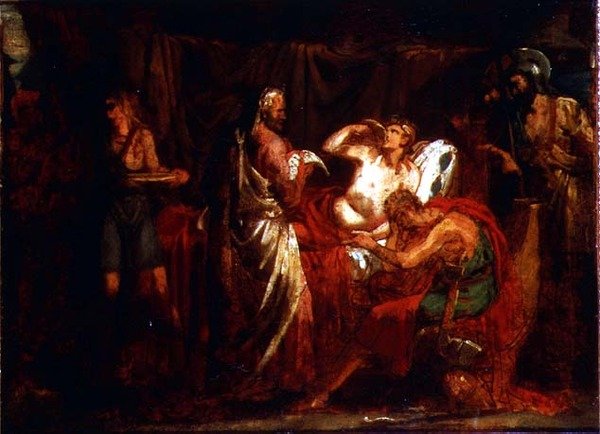 Alexander a jeho lékař Philippe od Theodore (attr. to) Gericault