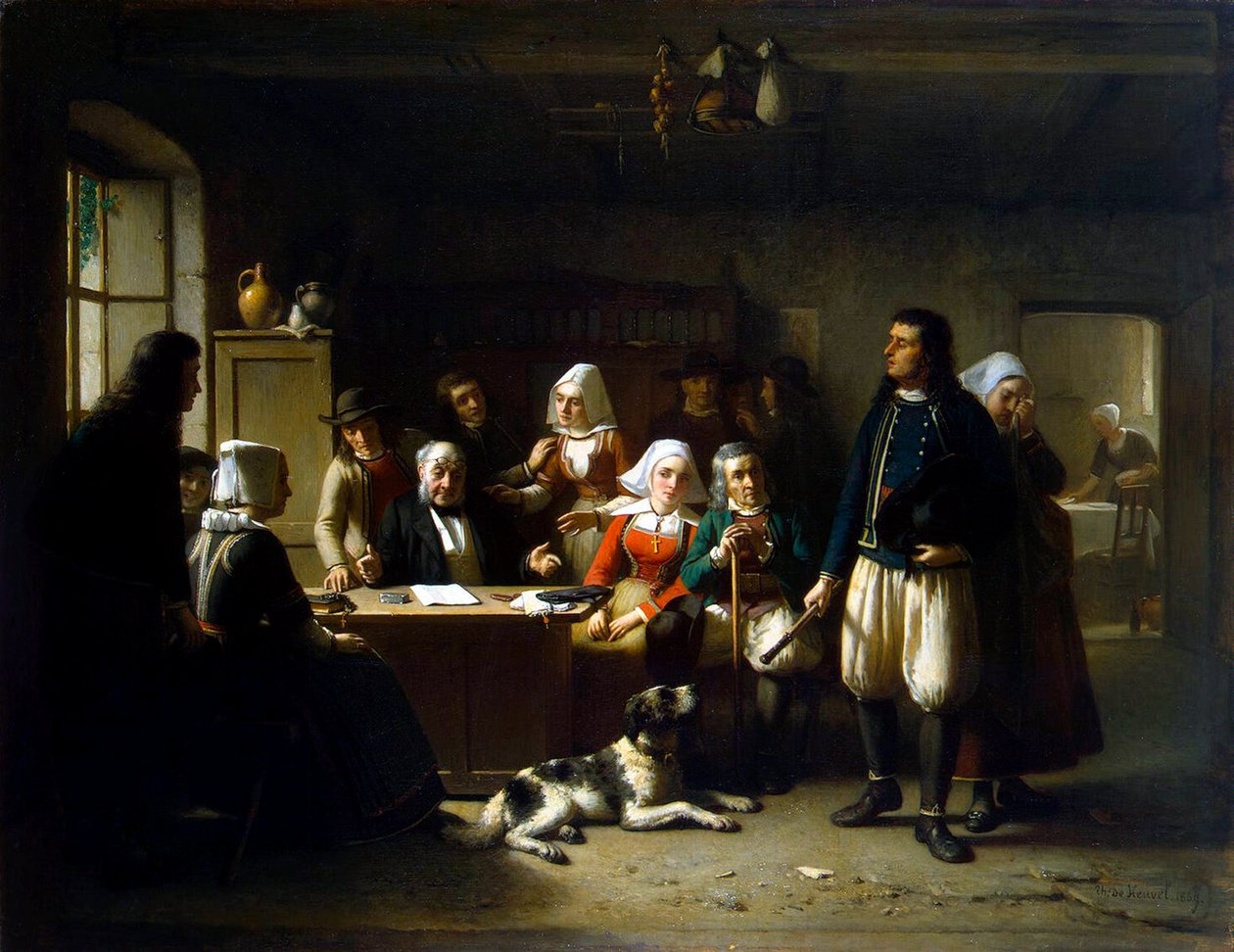 Po rozpečetění vůle, 1869. od Theodore Bernard de Heuvel