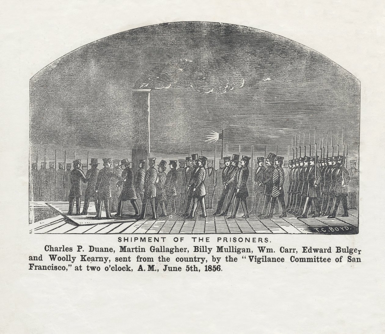 Zásilka vězňů, hospoda. 1856 od Theodore C. Boyd