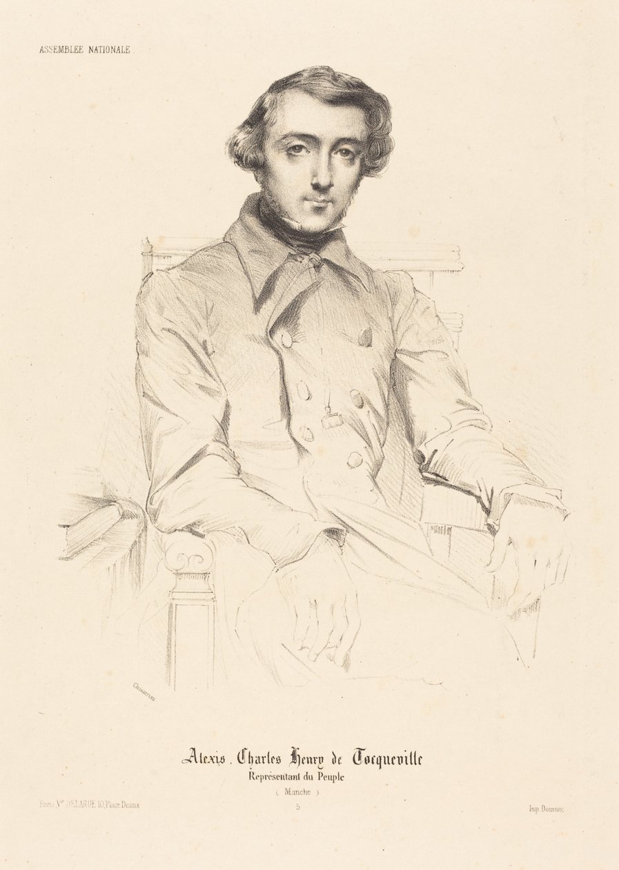 Alexis Charles Henry de Tocqueville od Théodore Chassériau