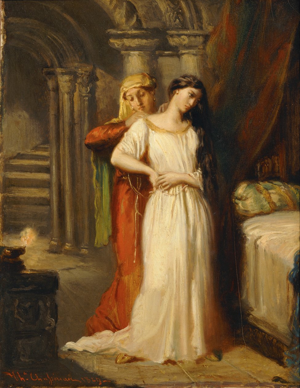 Le coucher de Desdemone - Desdemona jde spát ... od Théodore Chassériau