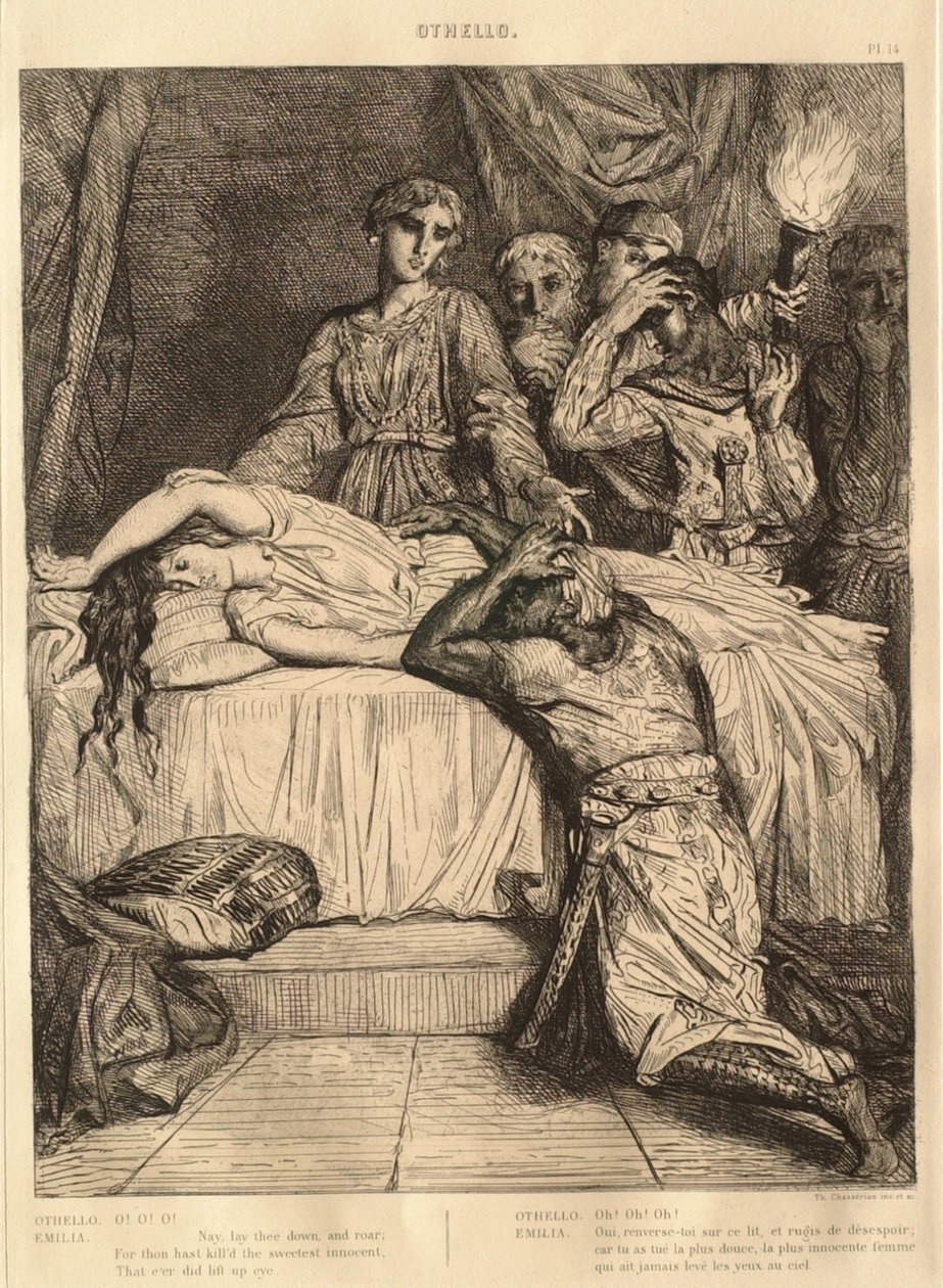 Suita Othello: č. 14 (5. dějství, 2. scéna) od Théodore Chassériau