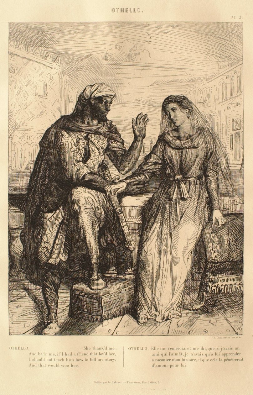 Suita Othello: č. 2 (1. dějství, 3. scéna: Othello hovoří s Desdemonou) od Théodore Chassériau