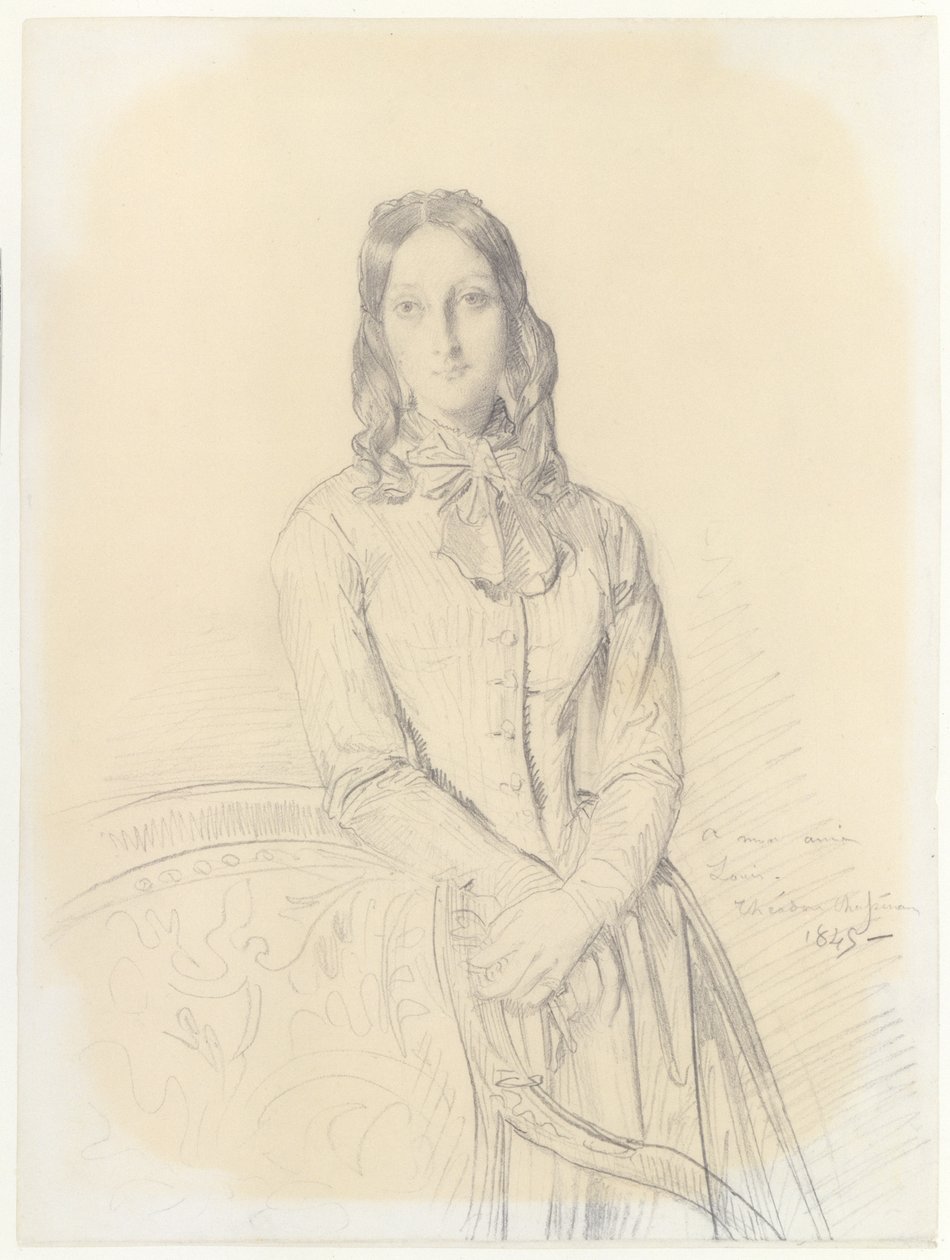 Portrét madame Gabrielle Marcotte de Quivières od Théodore Chassériau