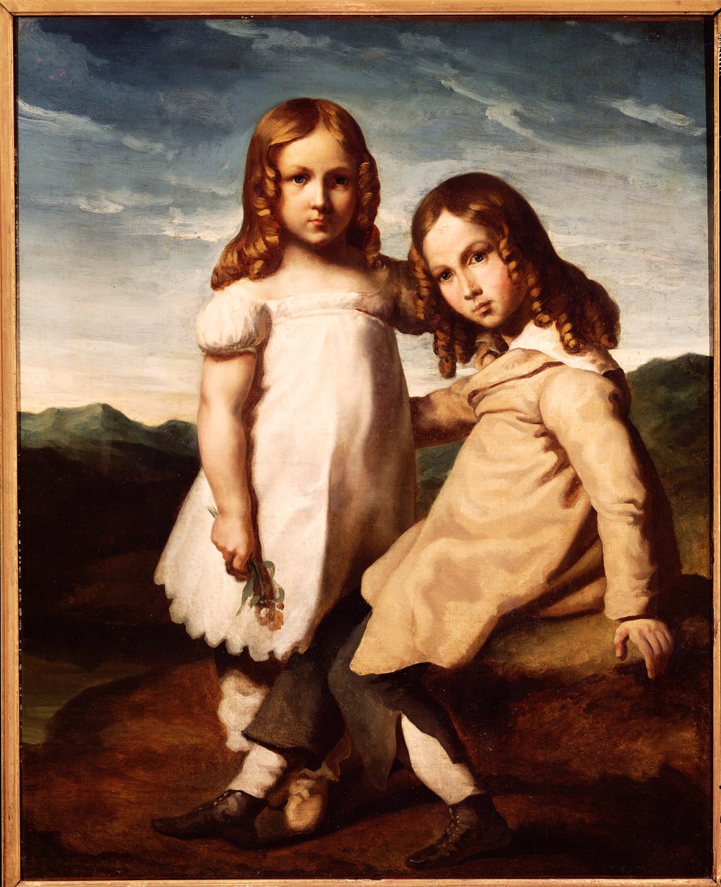 Alfred Dedreux (1810-60) jako dítě se svou sestrou Elisabeth, 1816-17 od Theodore Gericault