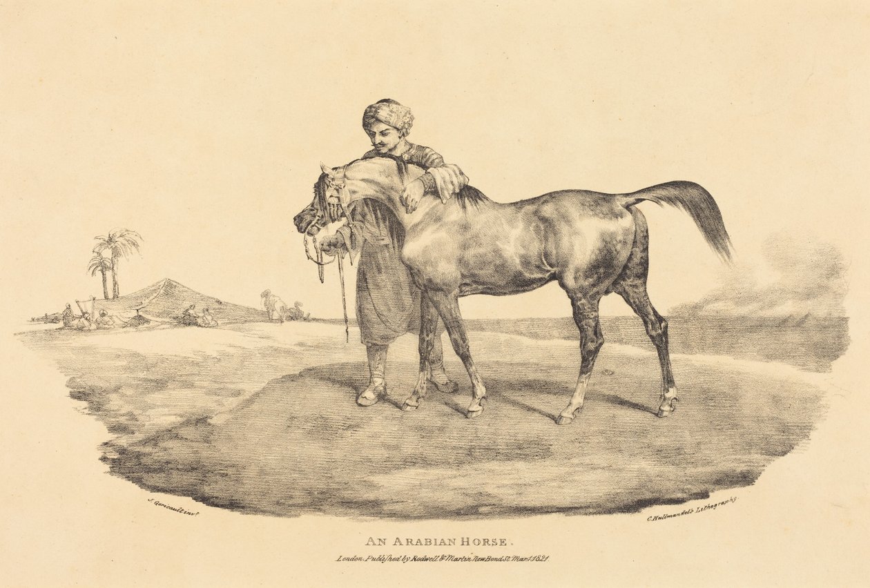 Arabský kůň od Theodore Gericault