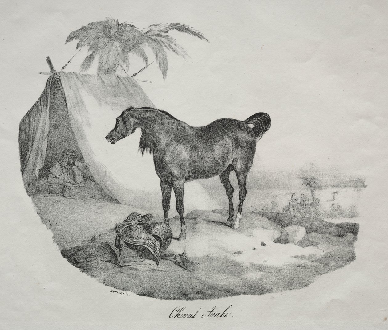 Arabský kůň od Theodore Gericault
