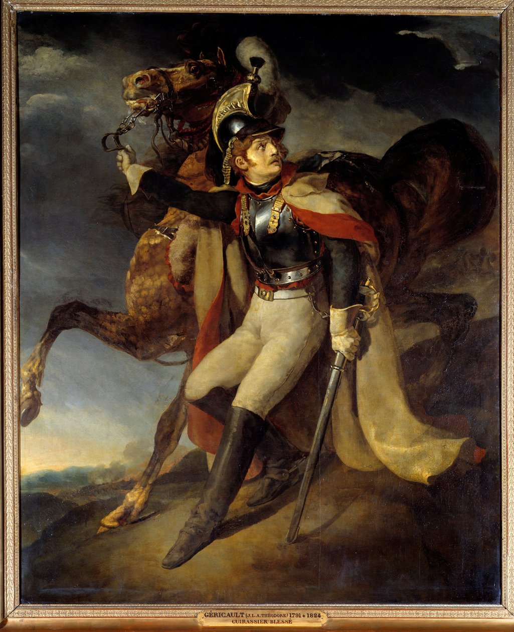 Zranění na člunu opouštějící oheň Obraz Theodora Gericaulta (1791-1824) Slunce 19. století. 3,58 x 2,94 m od Theodore Gericault