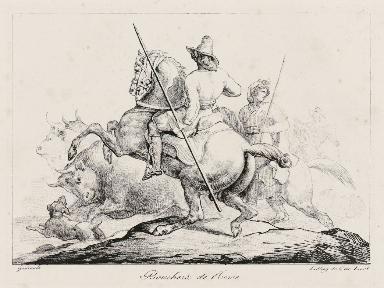 Římští řezníci (Roman Butchers) od Theodore Gericault