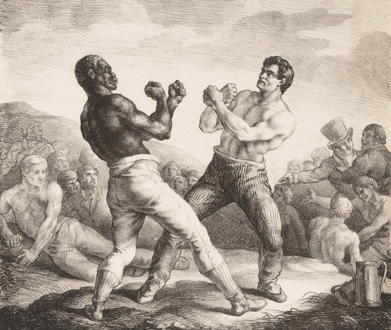 Boxeři, 1818. od Theodore Gericault