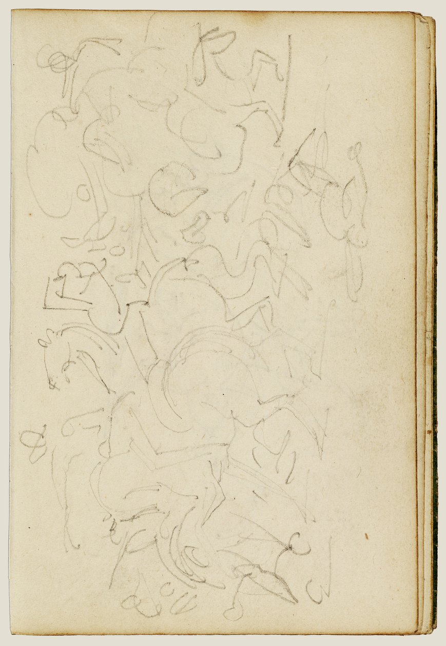 Jezdecká potyčka od Theodore Gericault