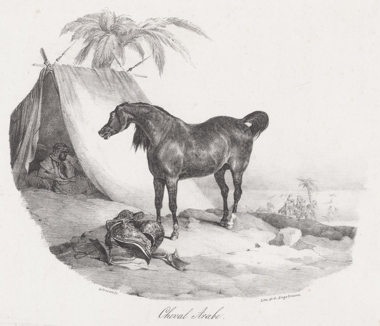 Arabský kůň (An Arabian Horse) od Theodore Gericault