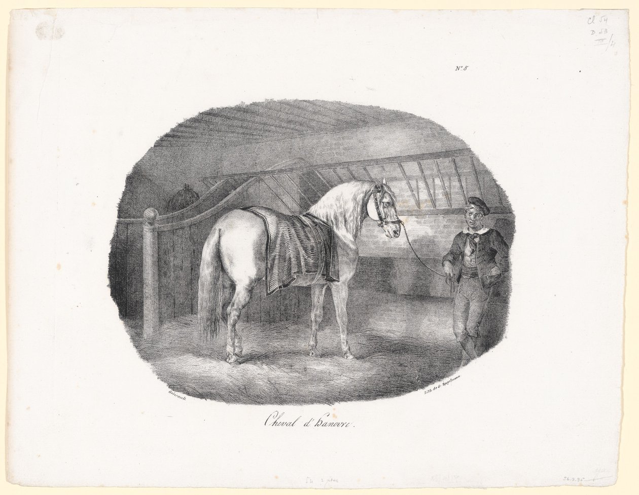 Hannoverský kůň (A Hanoverian Horse) od Theodore Gericault