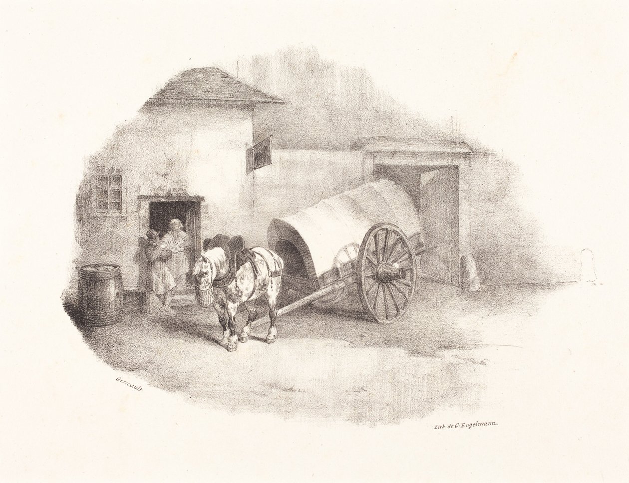 Přepravní kůň z Limonsu od Theodore Gericault