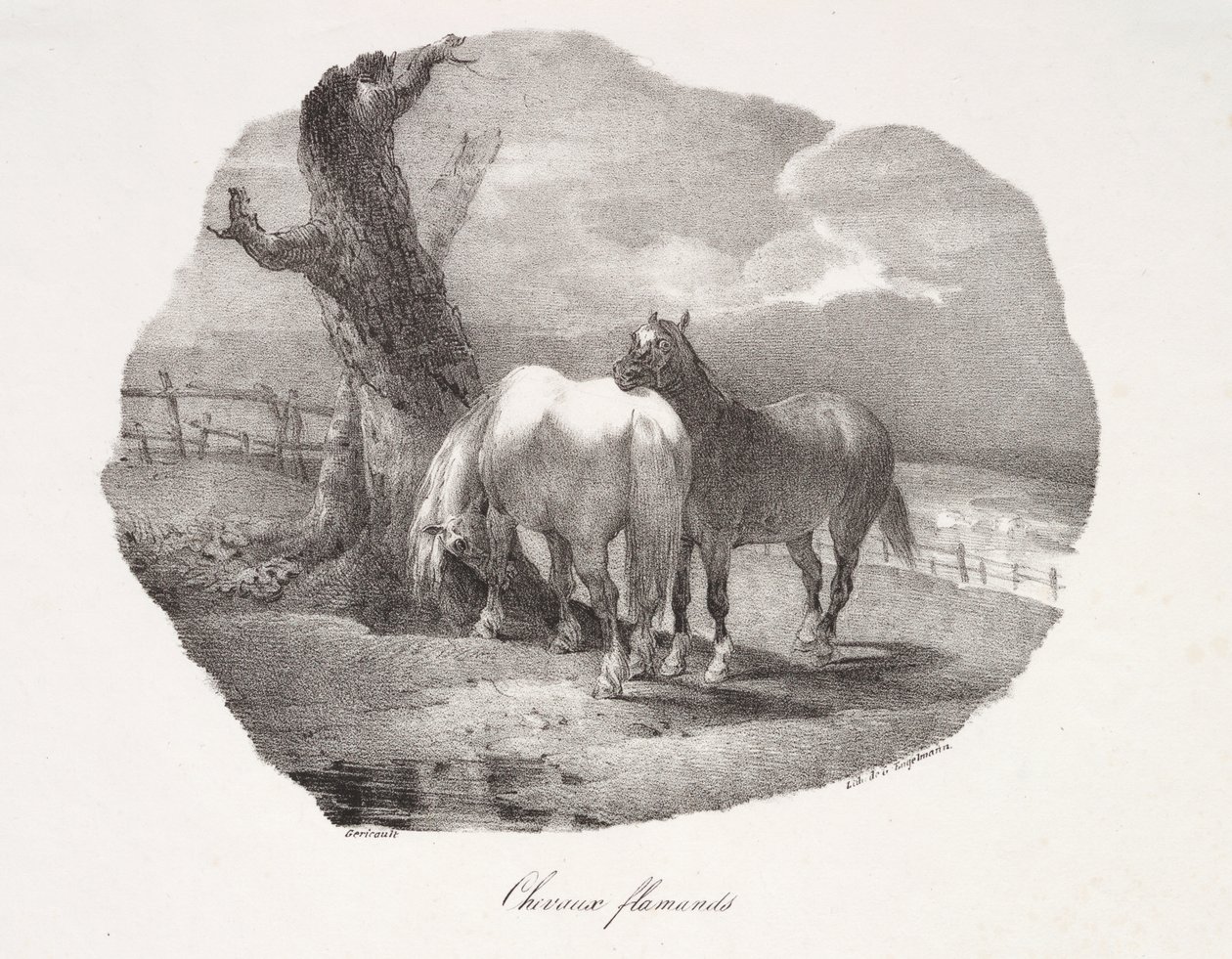 Vlámští koně od Theodore Gericault