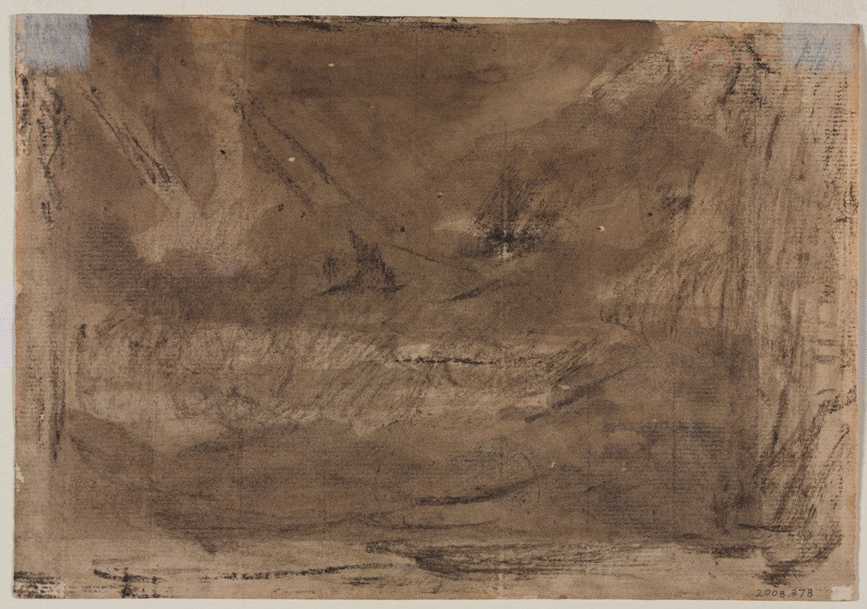 Kompoziční studie možná pro Poussins Deluge verso, c. 1816. od Theodore Gericault