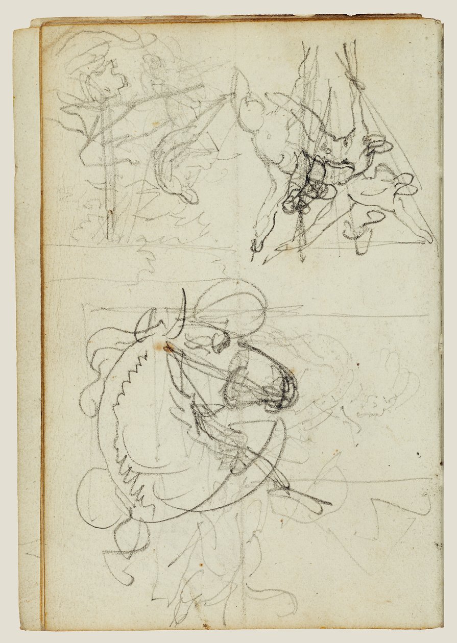Studie kompozice od Theodore Gericault