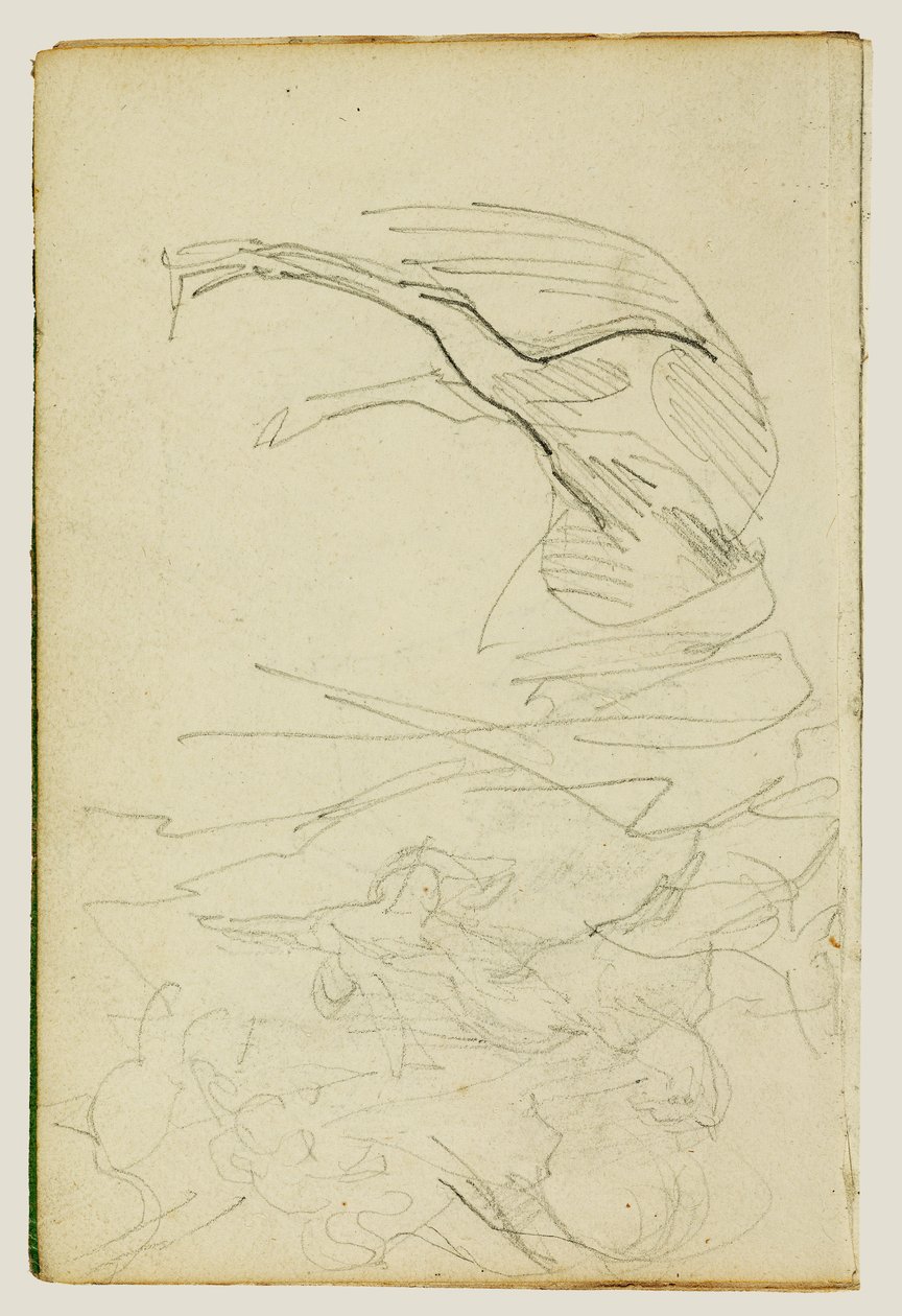 Studie kompozice, studie koní od Theodore Gericault