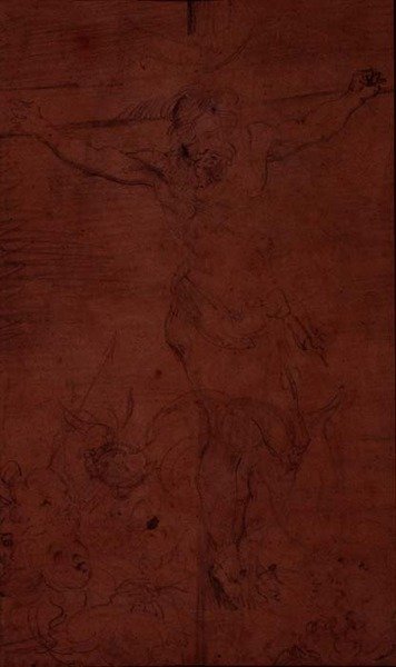 Ukřižování (tužka) od Theodore Gericault