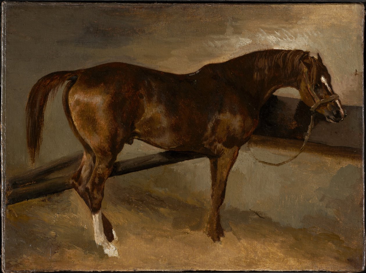 Derviš ve své stáji od Theodore Gericault