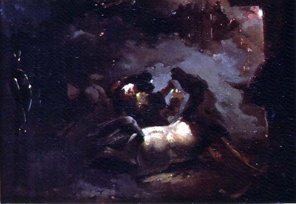 Epizoda z tažení v Egyptě (olej na papíře) od Theodore Gericault