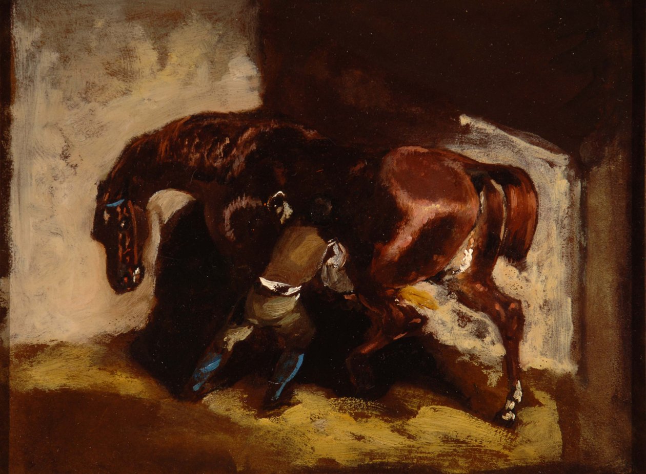 Géricault - Muž ošetřující koně, 2007.035.128 od Theodore Gericault