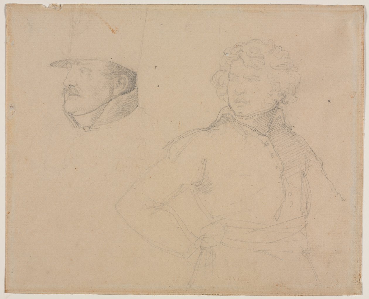 Géricault - Studie dvou vojáků, 1818-1819 od Theodore Gericault