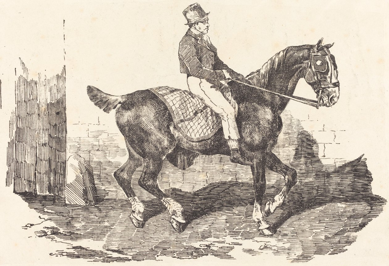 Ženich nasedl na kočárového koně od Theodore Gericault