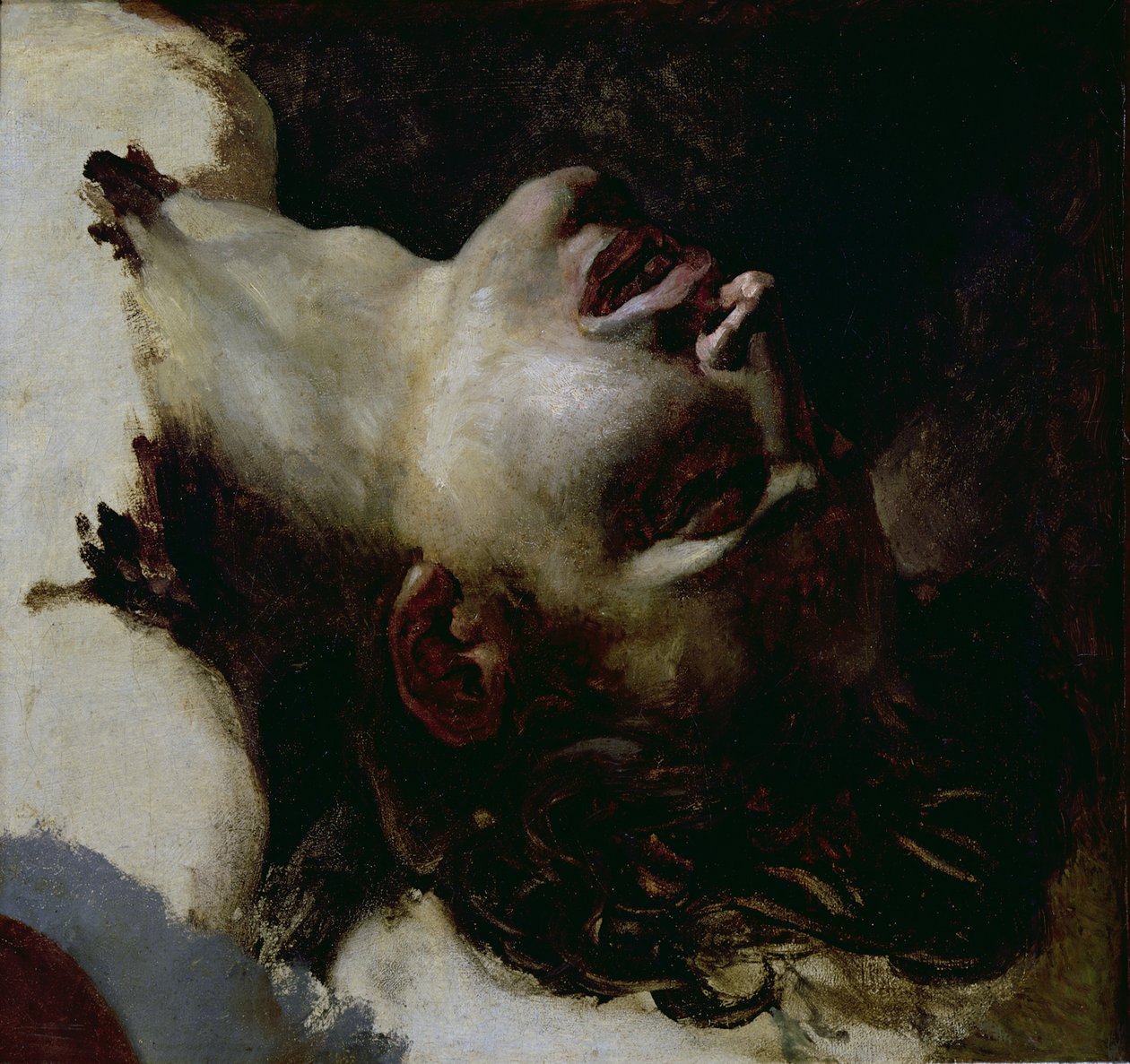 Hlava mrtvého mladého muže, před rokem 1819 od Theodore Gericault